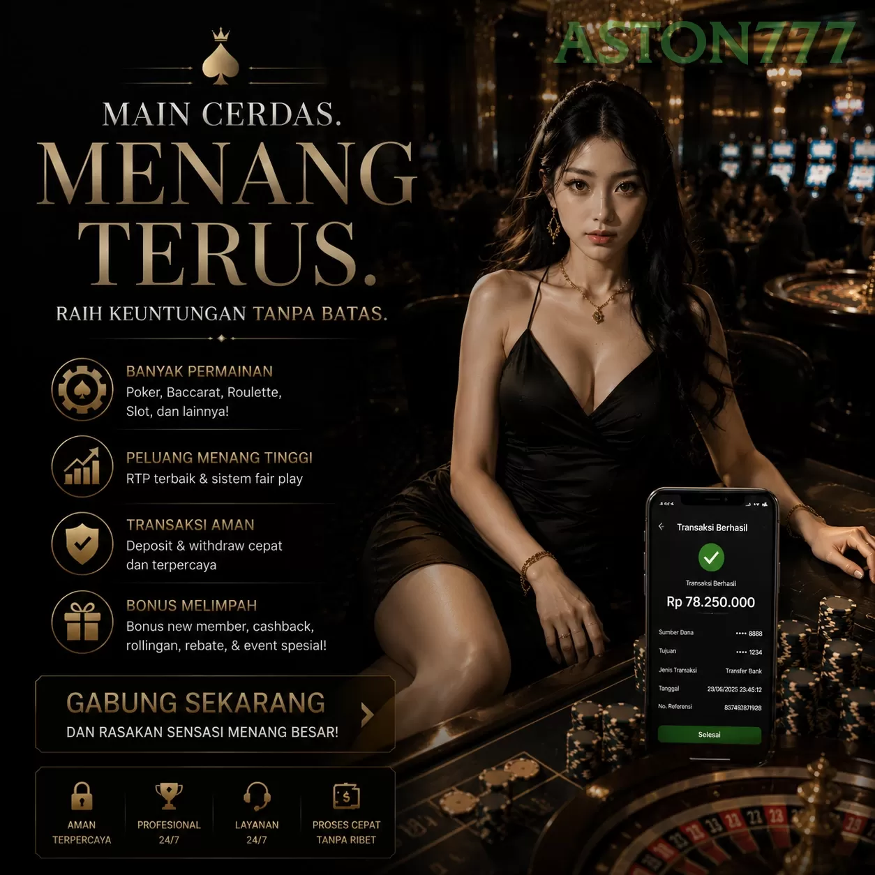 Ikon aplikasi aston777 resmi